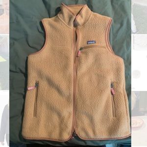 Patagonia Retro Pile Vest, Beech Brown, womens Size L